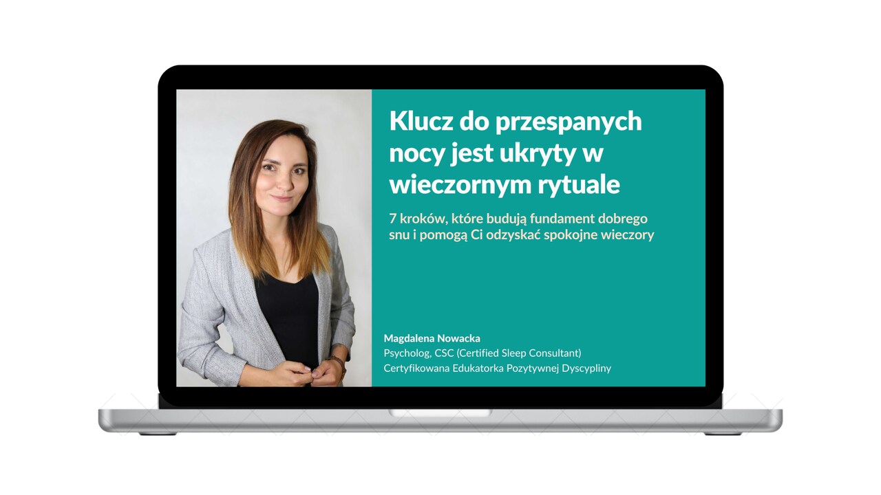Mockup - webinar klucz do przespanych nocy... 7 krokow