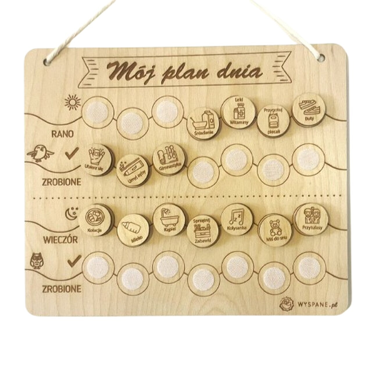 Tablica Mój plan dnia